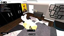 I can't believe I'm fucking this gringa prostitute with condom on my big cock in roblox condo.