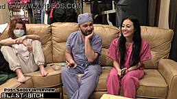 ready to become nurse while blaire celeste's mouth takes a huge cum load in this bdsm hospital scene with vibrator and bondage?