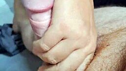 young stepdaughter gives stepfather a handjob when no one else is home