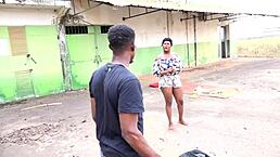 Why settle for dildo masturbation when you can surprise your neighbor in the abandoned garage for rough anal?