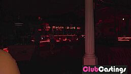 Hey, check out this shy redhead trying out for stripper gigs