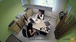 Loan4k办公室试镜娇小美女给富豪操