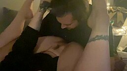 Eat MY PUSSY and FUCK ME HARD with your big cock in missionary, making me squirt in fishnets.