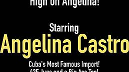 Bbw Cuban Angelina Castro Strapon Fucks Bbw Harmonie Marquis In Interracial Bedroom Scene