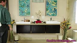 Fetish MASSEUSE gives NURU MASSAGE with BLOWJOB and HANDJOB until SPERM in mouth.