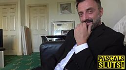 Skinny babe April Paisley gets dominated with rough ass fucking and cum in mouth!