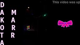 Dakota Marr performs pole dancing as a stripper in a Nebraska night club.