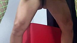 stepmom stretches petite 18+ stepdaughter's ass with anal play in homemade lingerie session