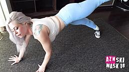 damn bambi blitz comes over for a shower but ends up getting fucked hard in doggystyle by you