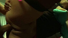 Sophia lomeli, the milf with big boobs, starts in lingerie on bed for sucking, fucking, and titty fuck with her mother-in-law in fishnets