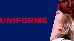 Hey, watch this blonde student in stockings suck cock and swallow cum in her first homemade scene