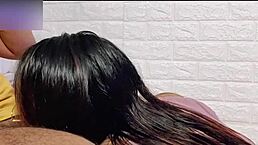 hey, why does my sister-in-law love sucking my cock so much in this homemade clip?