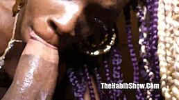 Fetish Doll Sucks Monster Dick Redzilla in Ebony Reality Scene