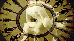 vintage erotic drawings feature hairy pussy and beaver in retro antique style.