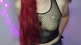 This argentinian redhead gives financial domination instructions to her useless cuckold. She teases with lipstick and humiliation in a solo pov session.