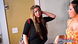 can petite blonde madelyn and horny brunette sofia resist fingering each other's tight pussies?