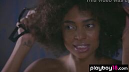 allurin all natural ebony model bruna rocha knows just what her fans love showin off shaved pussy tits and strippin naked solo