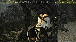 alien hmv compilation 1 features monster sex with big tits and blowjobs