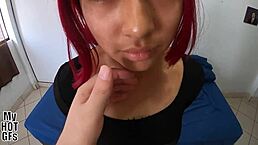 Does this 18-year-old redhead teen fuck like a goddess?