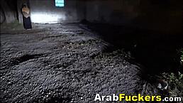 Arab prostitute delivers deepthroat blowjob and hardcore fucking to big western cock