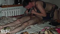 Amateur redhead babe gets juicy orgasm and cum in mouth during intense 69 with big cock.