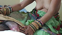 Innocent bhabhi bends over without words for doggystyle pussy licking and fucking with friend.