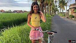 blonde amateur gets facial cumshot after anal riding with small tits and bubble butt