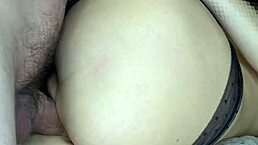 He cums inside me and just keeps fucking with all that wet cum dripping out.