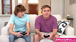 Big Ass Latina MILF Stepmom Demi Diveena Fucks Stepson and Friend in Group Taboo Roleplay Session with 3some Action.