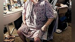 Back to the trailer park where blonde milf gets cum on her big natural tits from black cock