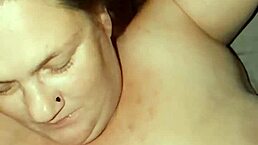 Back to the trailer park where blonde milf gets cum on her big natural tits from black cock