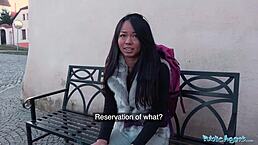 Public agent, you facialised that stranded Thai by a stranger?