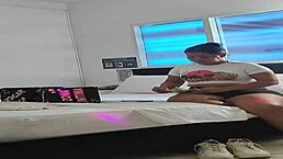 Hey, this mature latina whore is cheating on her husband by rimming and riding her young step-nephew's cock in a homemade doggystyle fuck session