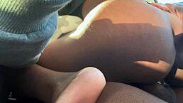 Hey, check out this bubble butt ebony wife loving car sex with big black cock creampie! 🚗🍑💦