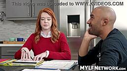 oliver fails math class but focuses on miss darling's huge tits during tutoring 😈