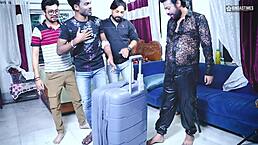 Desi Cute Sex Doll Had Gangbang Sex And Multiple Cumshots On Her Face Hindi Audio