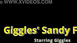 Giggles Feet Get Wet And Dirty At The Beach On Beat2feetcom