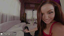 vr bangers that beautiful skinny babe vanna bardot in sexy lingerie makes wishes come true riding cowgirl 😍