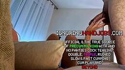 i got this super hot big ass raver girl teasing and playing with my big dick and balls after the music festival in our hotel room