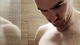 I trimmed my sweaty hairy armpits, chest, and arms after gym workout. Preparing for next week's muscular bodybuilder photoshoot behind the scenes.