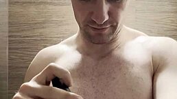 I trimmed my sweaty hairy armpits, chest, and arms after gym workout. Preparing for next week's muscular bodybuilder photoshoot behind the scenes.