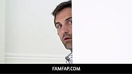 黑发18+继女吉安娜·迪奥被继爸马库斯·伦敦家庭操？