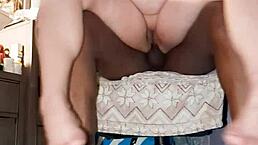 Back to the trailer park where blonde milf gets cum on her big natural tits from black cock