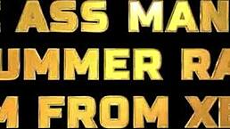 Summer Rae's big ass gets spanked red by Porno Dan. Then he fucks her hard in missionary and cowgirl.