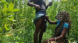 Desi bhabhi enjoys hard outdoor anal sex with fingering and pussy licking