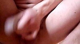 Casually, my natural anal lubricant leaked from prolapse again while squirming from intense anal stretching with toys and fisting.