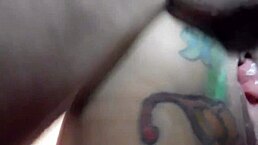 I feel so intense with that huge cock deep in my tattooed milf asshole until creampie orgasm