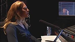 Dale fucks Lauren in crotchless fishnet pantyhose lingerie, bending her over for wet pussy action