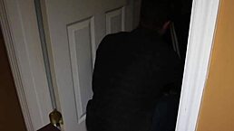 Caught and punished by Ricky Evers in garage with big cock doggystyle fucking.