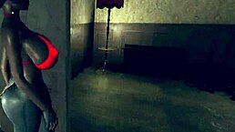 ebony redhead rides cowgirl style in big tits blowjob session